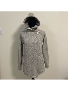 The North Face Jacket Women’s Size XS Gray Crescent Hooded Wrap Sweater Coat